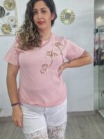 Camiseta flor - Imagen 2